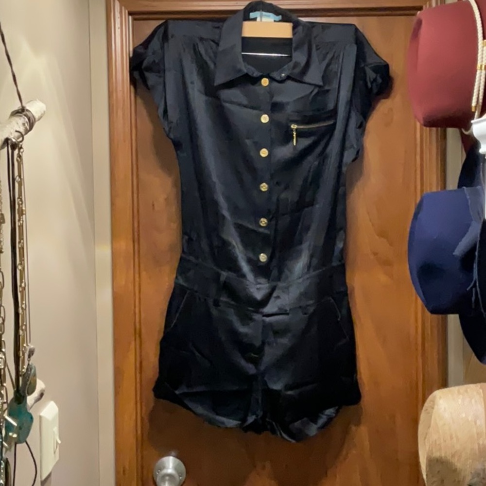 Marciano shorts button up romper